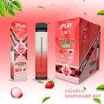 iPlay 3in1 Disposable Vape 2000 Puff (10 PACK)
